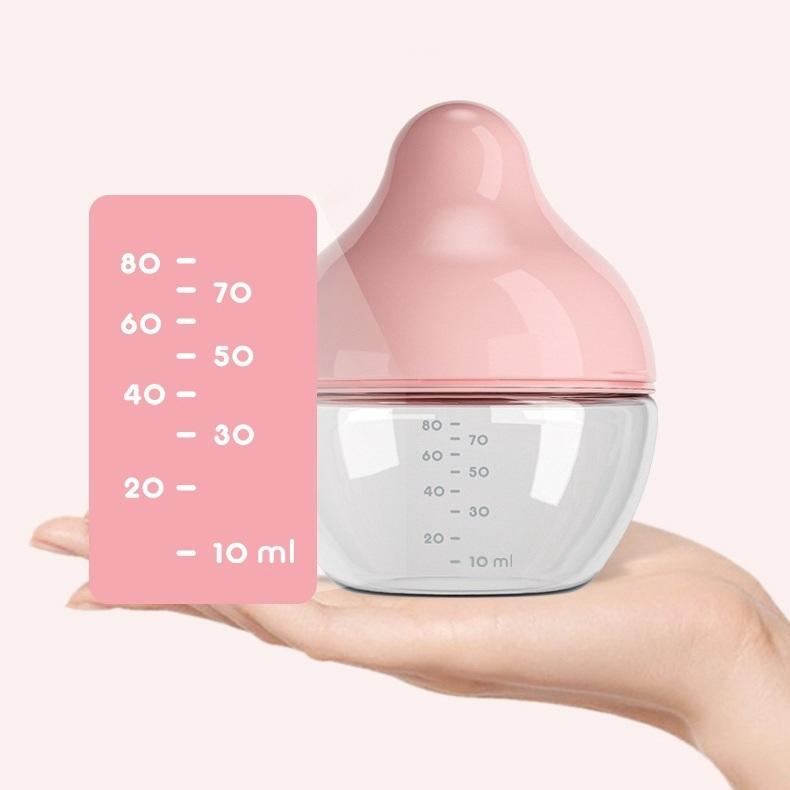 Wide Neck Silicone Baby Feeding Bottle